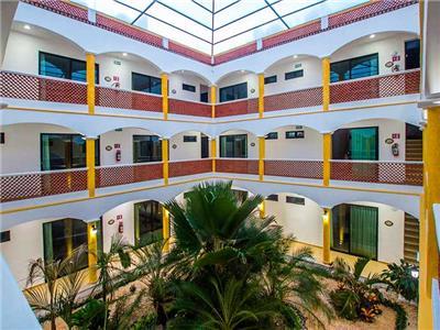 Hotel Mexico Lindo Mahahual Bagian luar foto