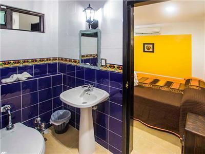 Hotel Mexico Lindo Mahahual Bagian luar foto