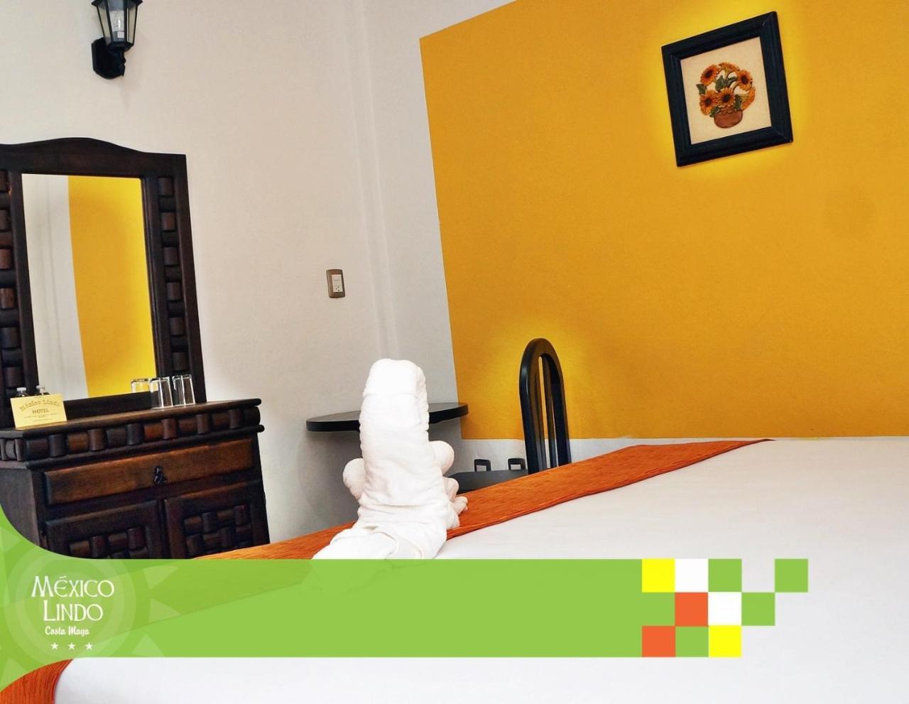 Hotel Mexico Lindo Mahahual Bagian luar foto