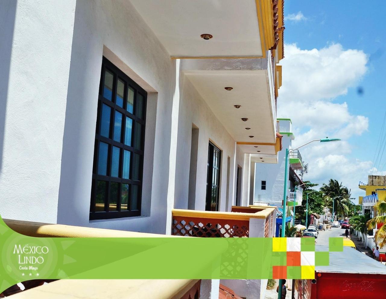 Hotel Mexico Lindo Mahahual Bagian luar foto