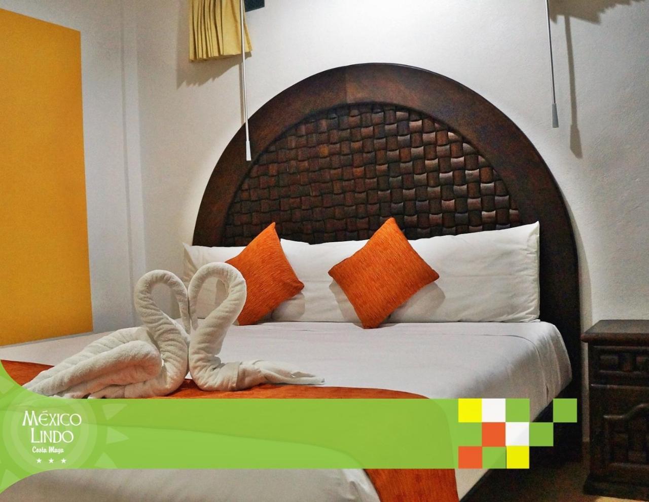 Hotel Mexico Lindo Mahahual Bagian luar foto