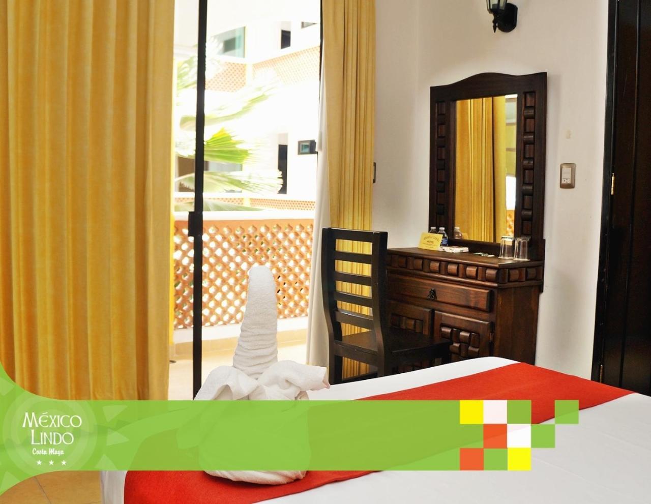 Hotel Mexico Lindo Mahahual Bagian luar foto