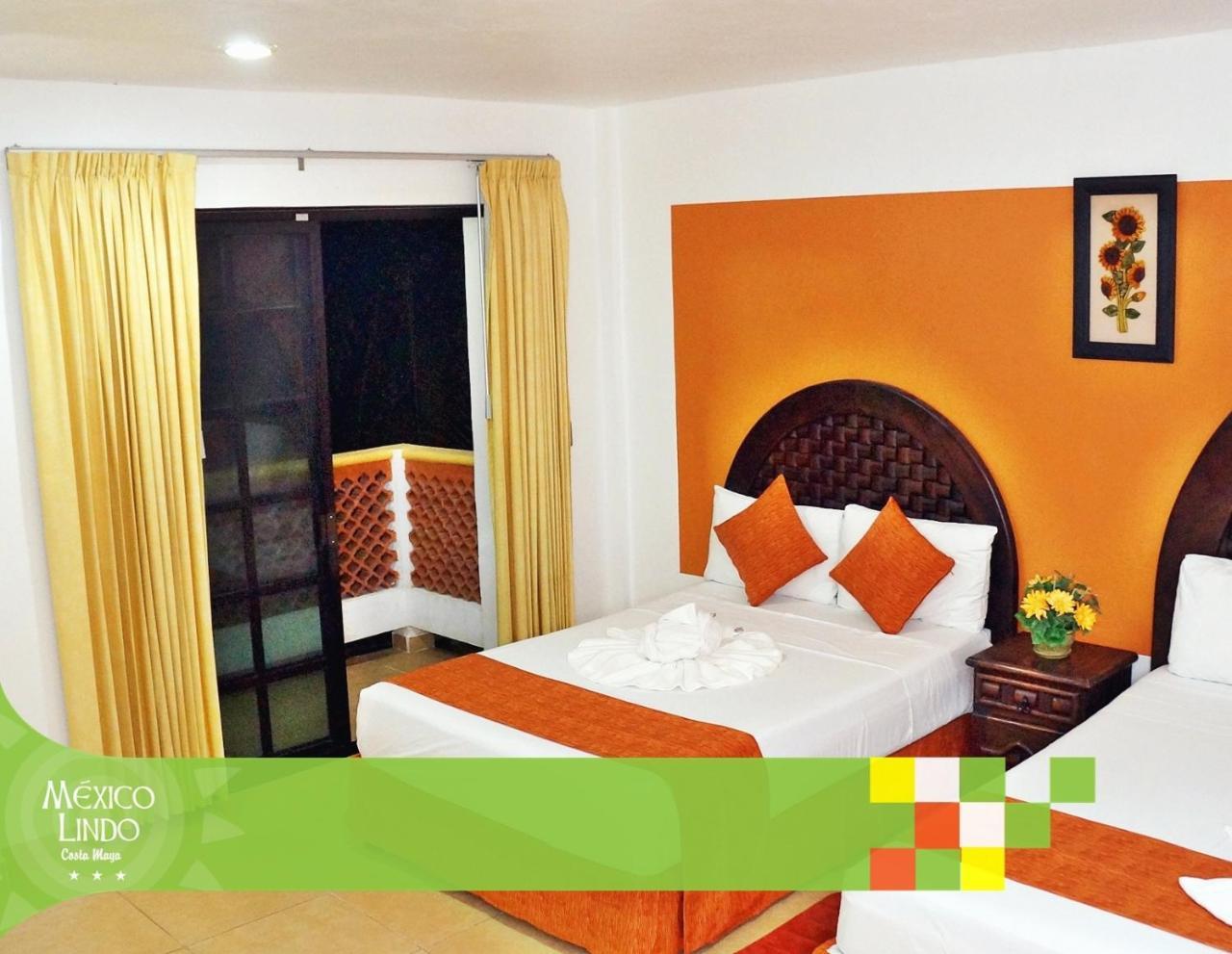 Hotel Mexico Lindo Mahahual Bagian luar foto