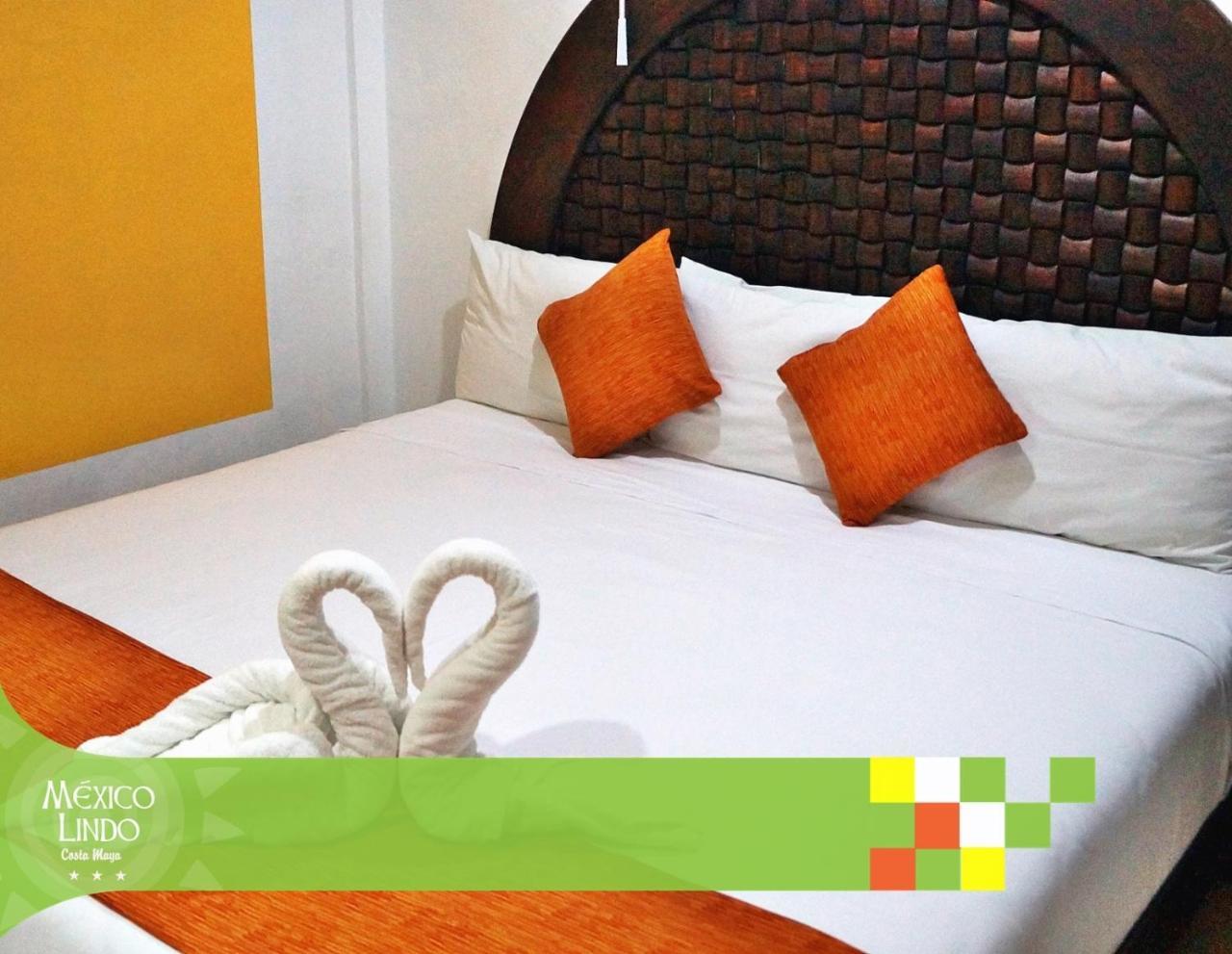 Hotel Mexico Lindo Mahahual Bagian luar foto