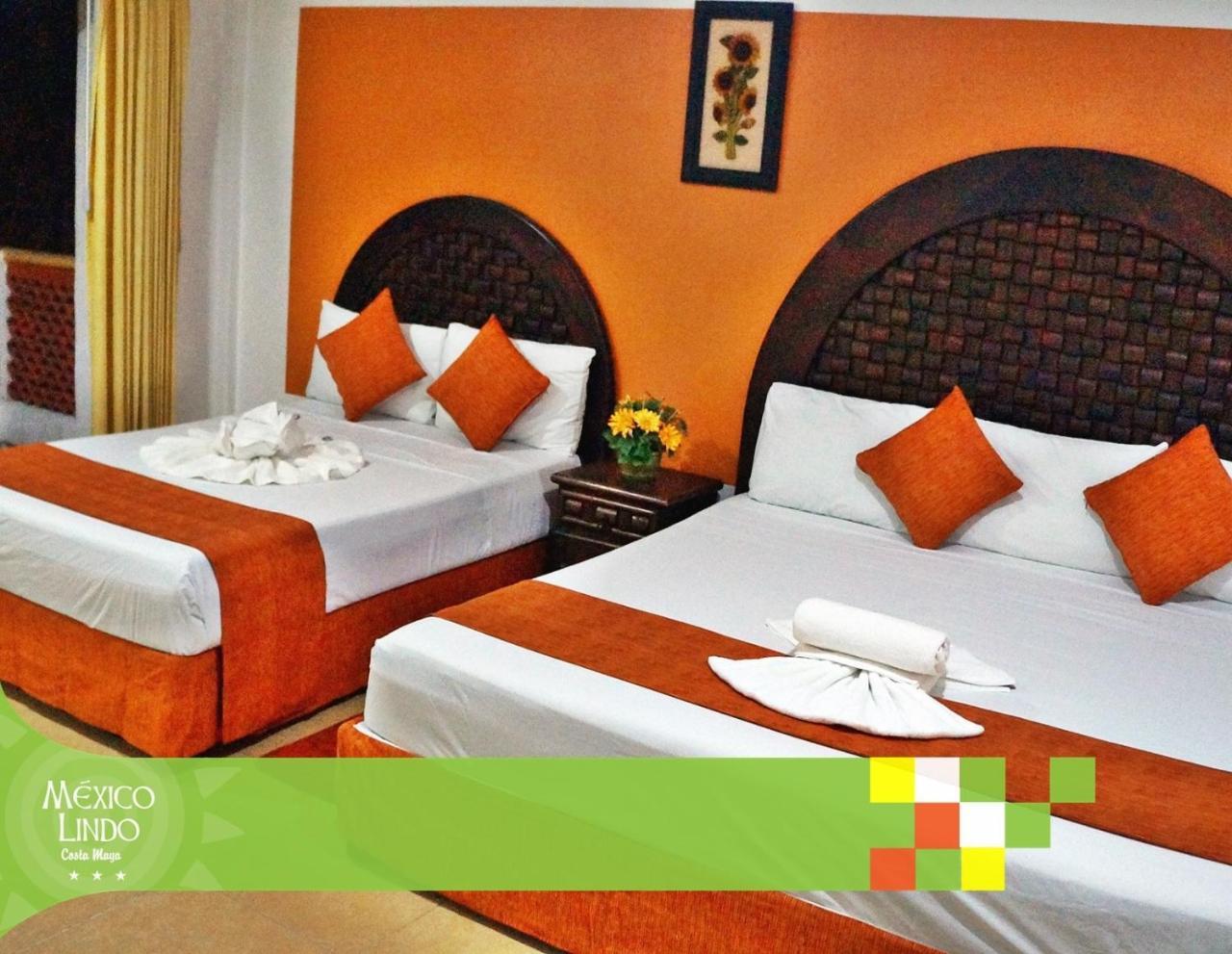 Hotel Mexico Lindo Mahahual Bagian luar foto